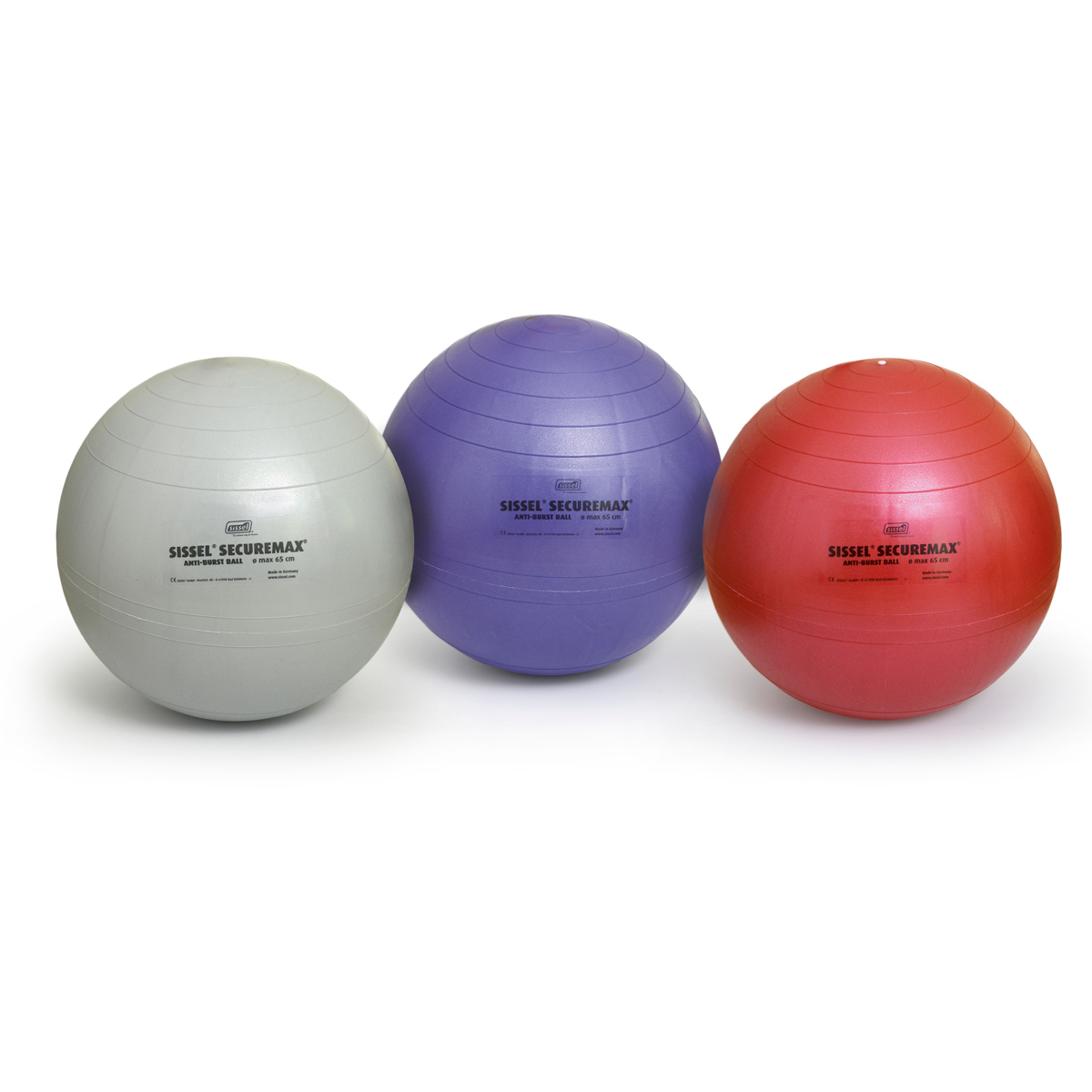 Palla Pilates Antiscoppio Securemax®  in 4 diametri di vari colori