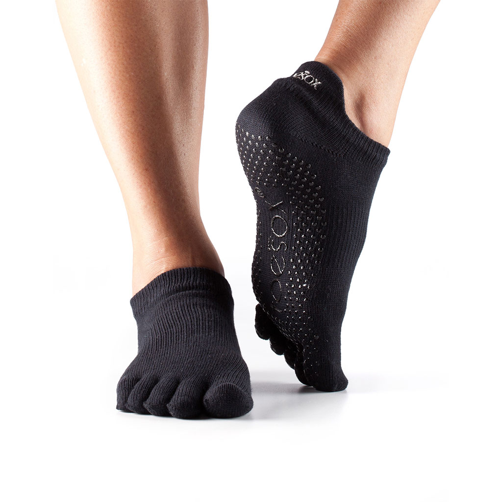 TOESOX Calzini antiscivolo con dita, bassi