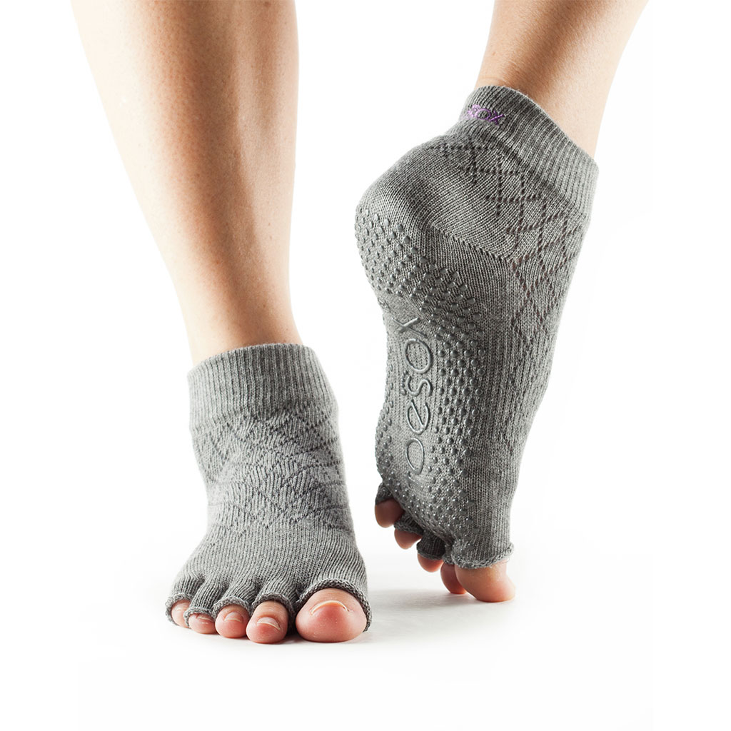 Kit Pilates Calzini Antiscivolo Per Yoga (5 Paia) - 100% Cotone Con Grip In Silicone - Taglia 35-39 Calze Antiscivolo Donna - Foto 6