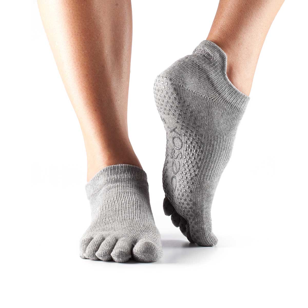 TOESOX Calzini antiscivolo con dita, bassi