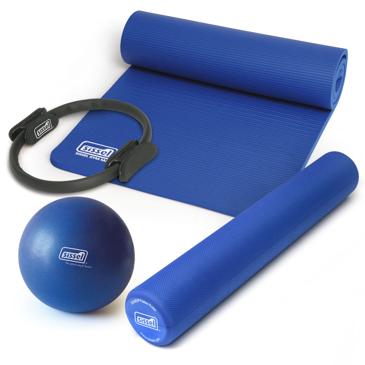 KIT PILATES CASA n°1: Circle, Soft Ball, Rullo e Materassino