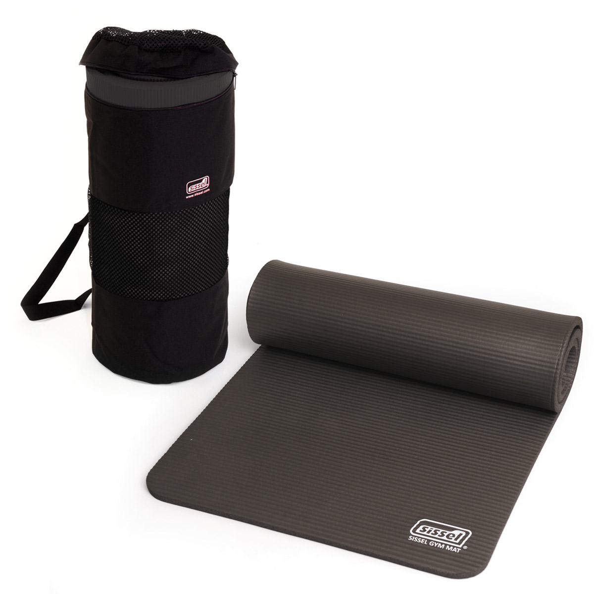 Kit Borsa o Cinghia + Materassino Pilates Yoga 1 cm SISSEL per andare in Palestra