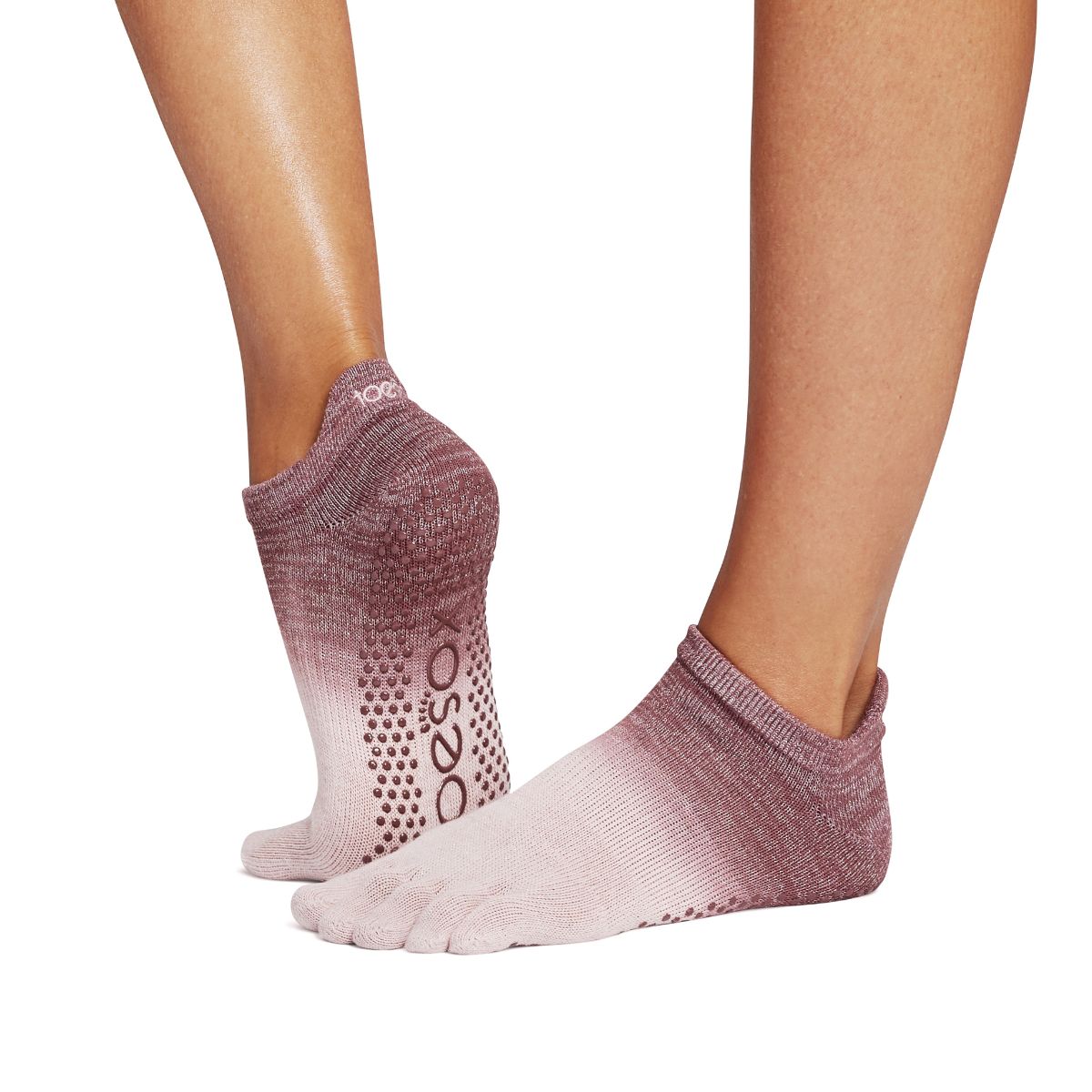 TOESOX Calzini antiscivolo con dita BASSI