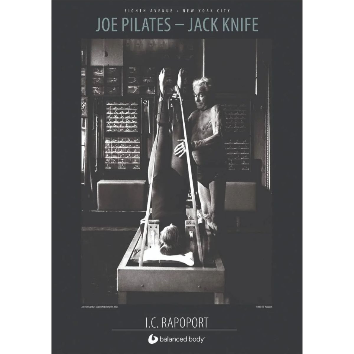 Poster Joseph Pilates fotografato da I.C. Rapoport