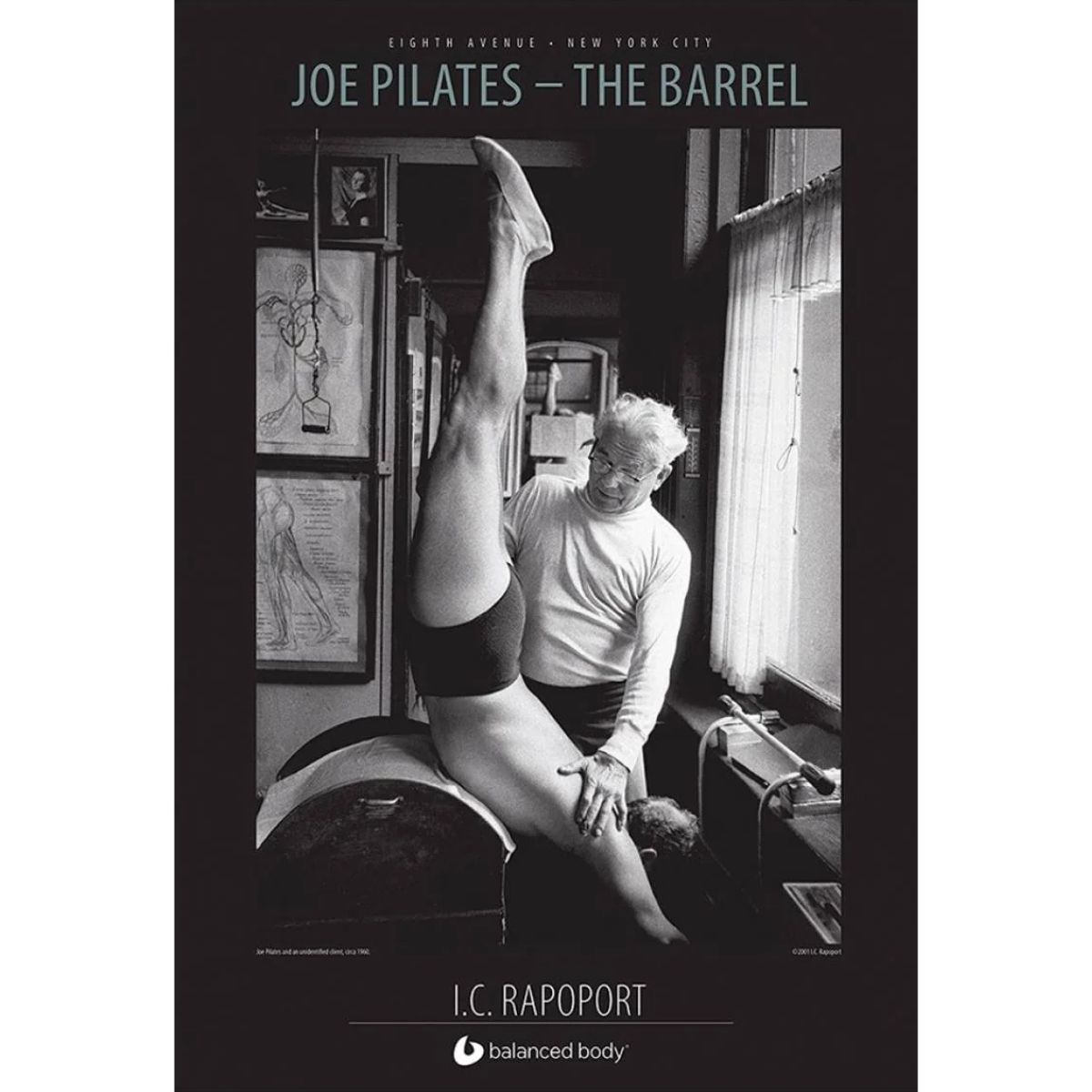 Poster Joseph Pilates fotografato da I.C. Rapoport