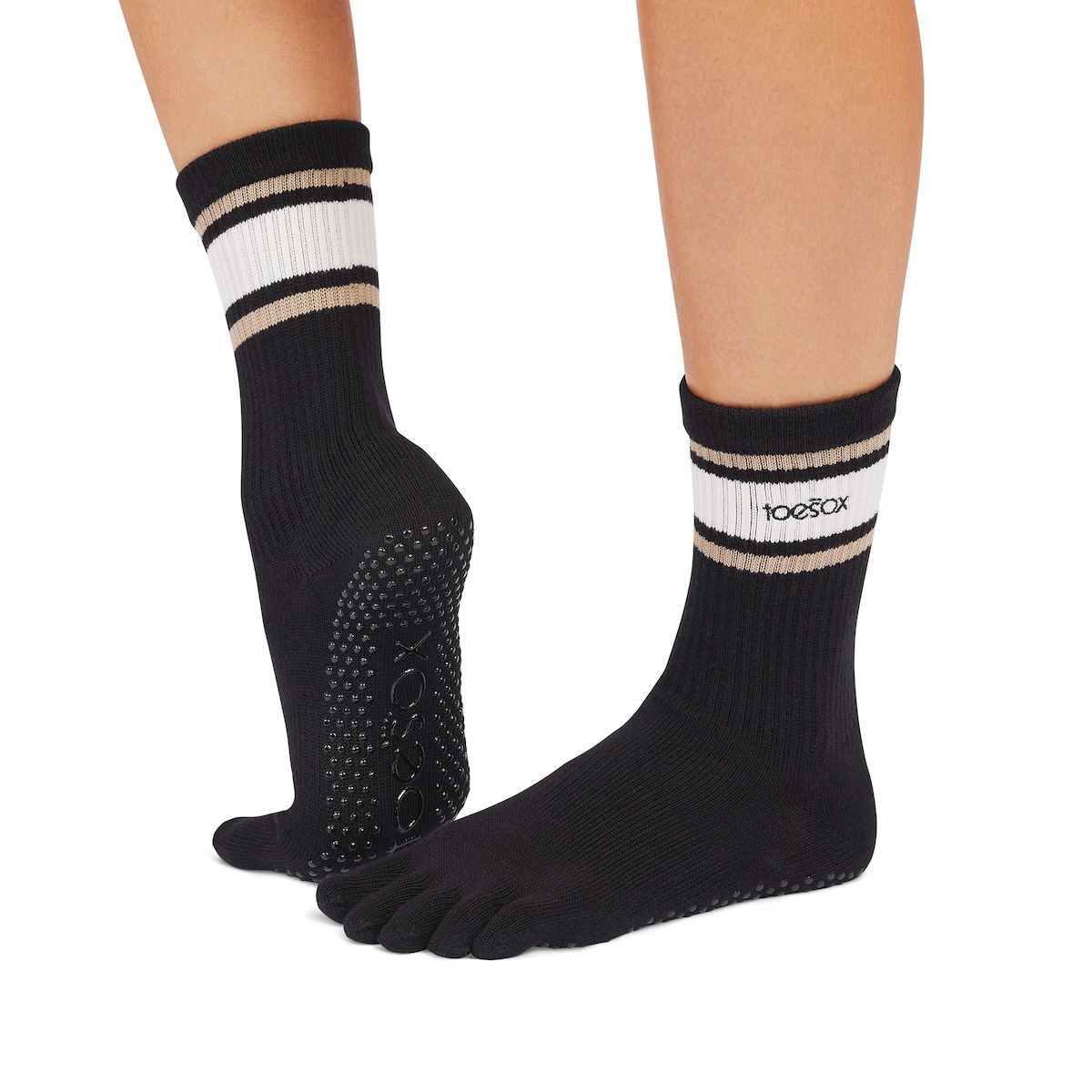 TOESOX Calzini Antiscivolo con dita, alti e polpaccio