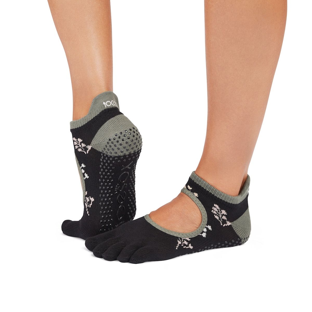 Calzini Antiscivolo ToeSox con dita, con apertura