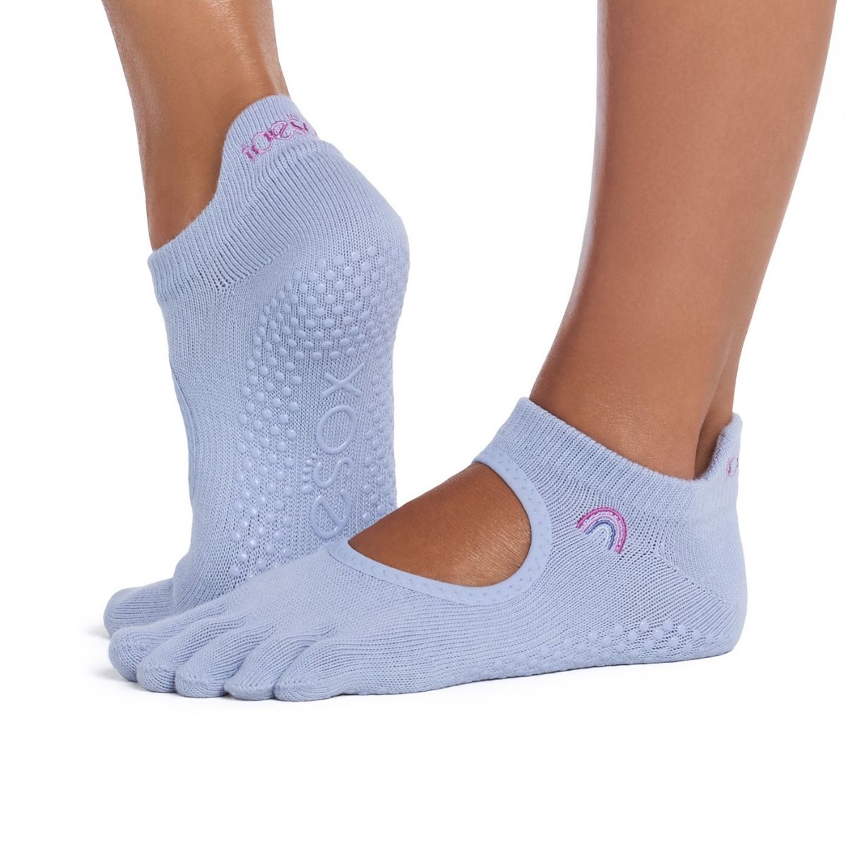 Calzini Antiscivolo ToeSox con dita, con apertura