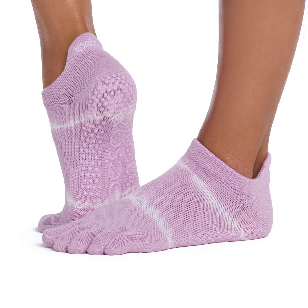 TOESOX Calzini antiscivolo con dita, bassi